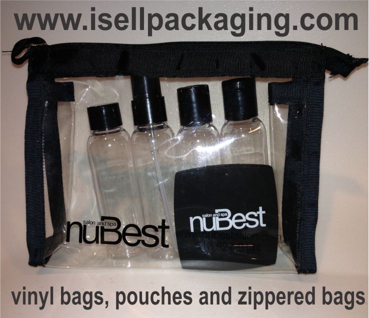 Vinyl Bags, Cosmetic Pouches, Zippered Bags