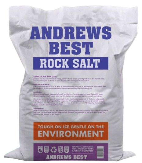 Salt Bags Custom Printed | Rock Salt Bags 50 and 40 LBS